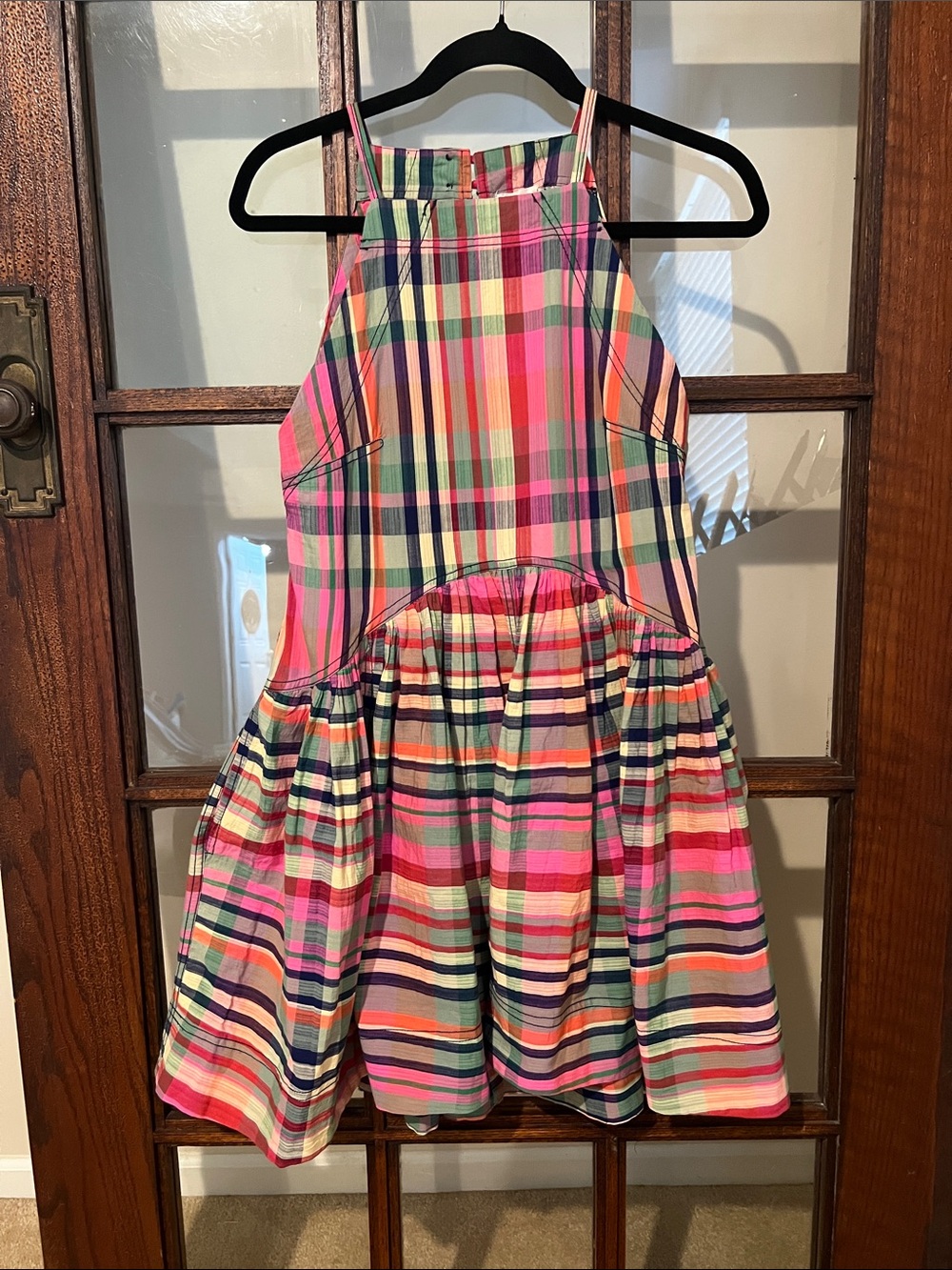 NWT Pilcro Multicolor Plaid Sundress — Pink, Green, Navy